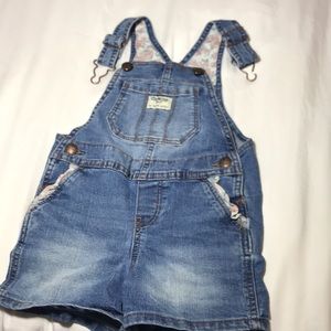 Osh Kosh B’Gosh 3T Jean Overall Shorts